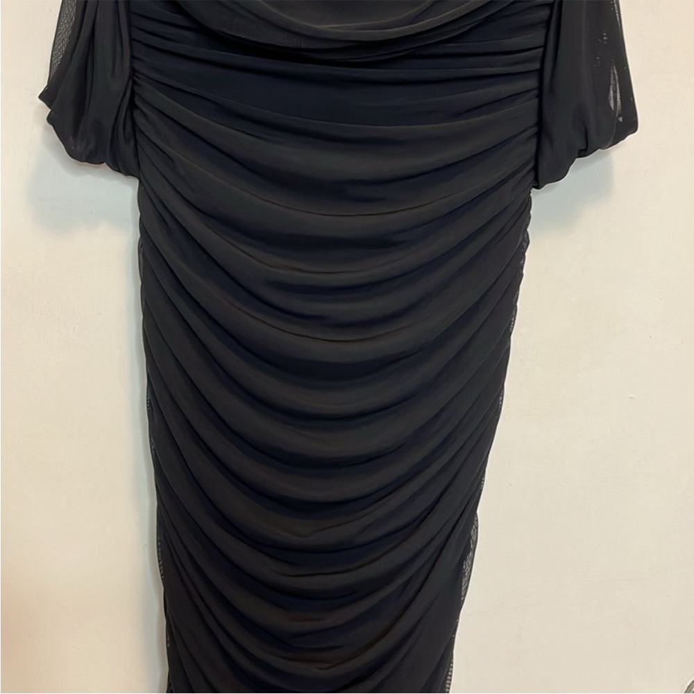 Cameo black ruched strapless bodycon dress - Picture 7 of 13